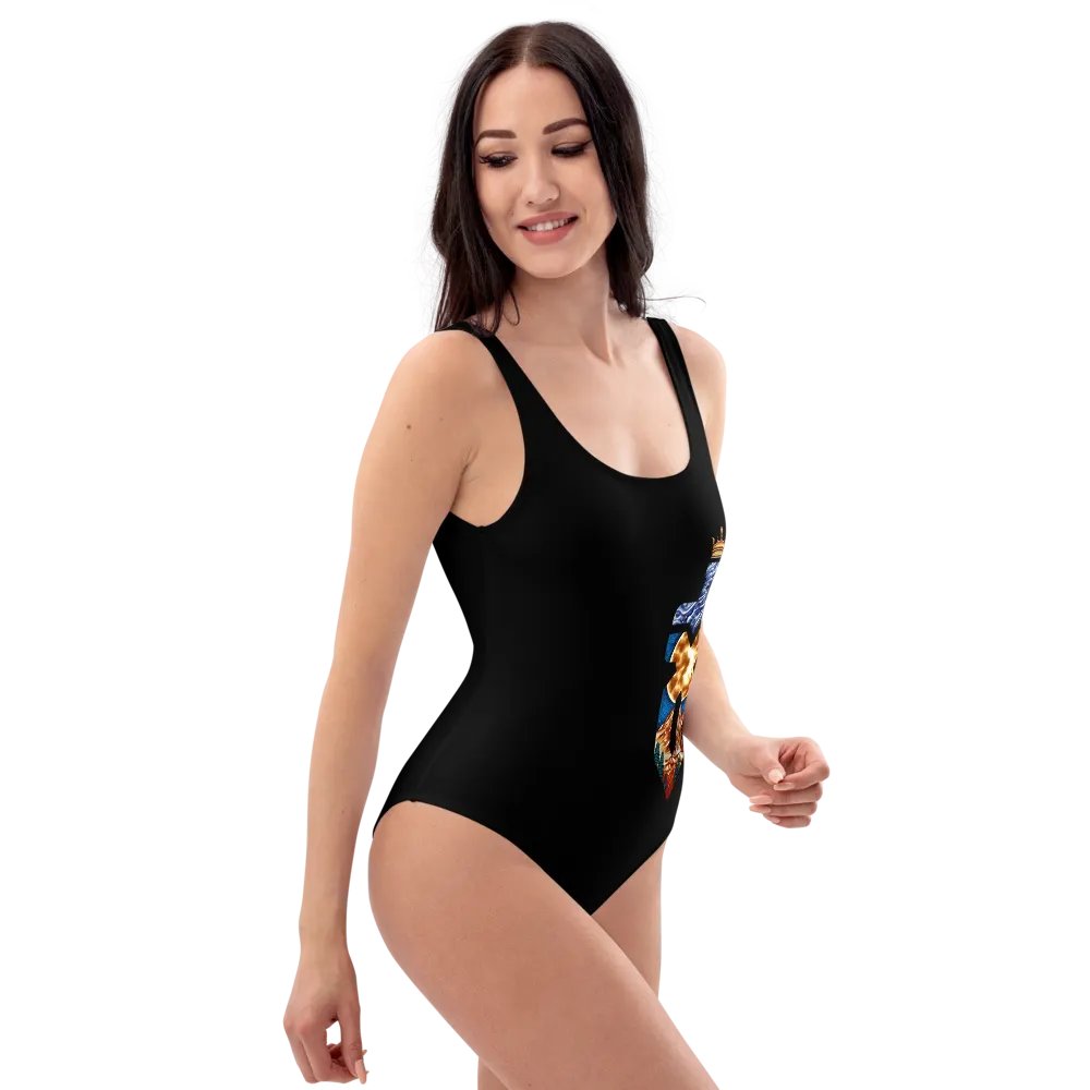 Color Logo One Piece Swimsuit for His Princess product image (3)