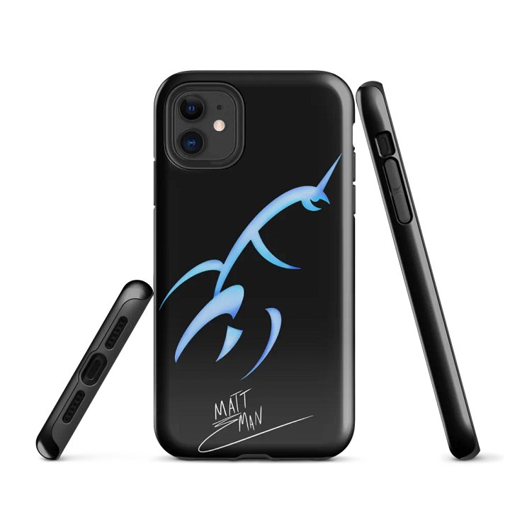 Blue Rocket iPhone Case product image (1)
