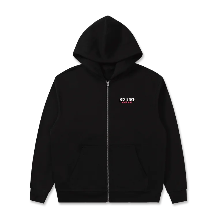 FMB 搖滾恐龍 拉鏈帽 T (黑) product image (1)