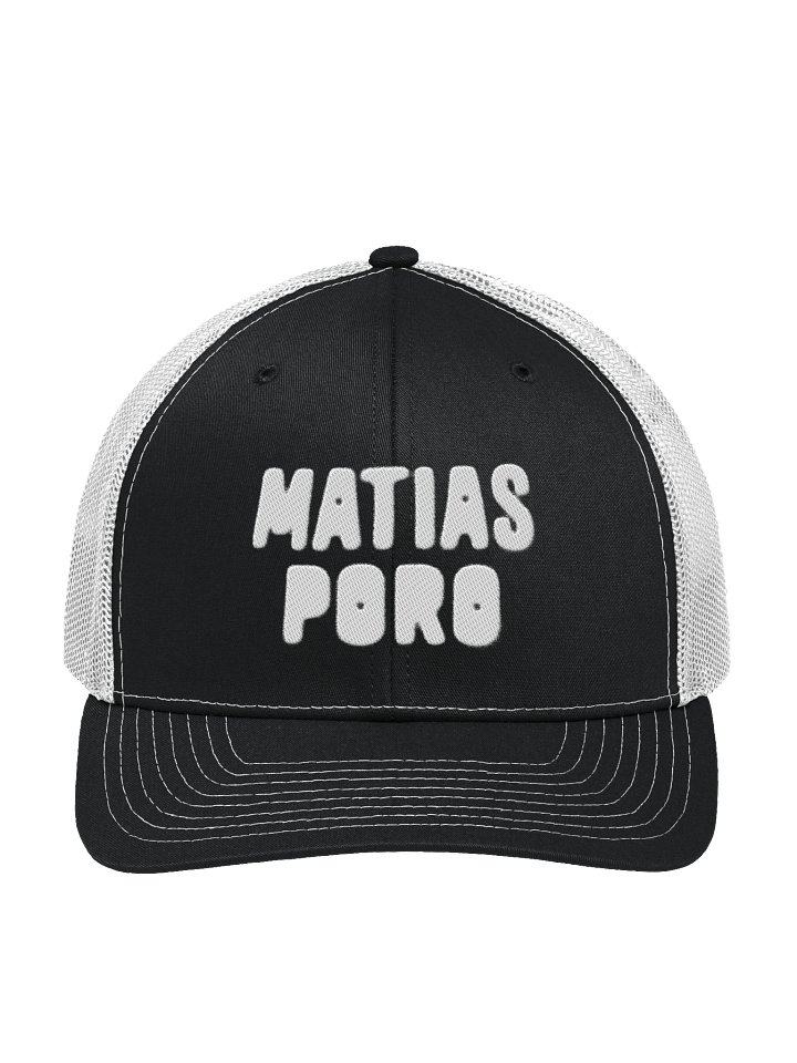 Matias Poro logo trucker hat product image (1)