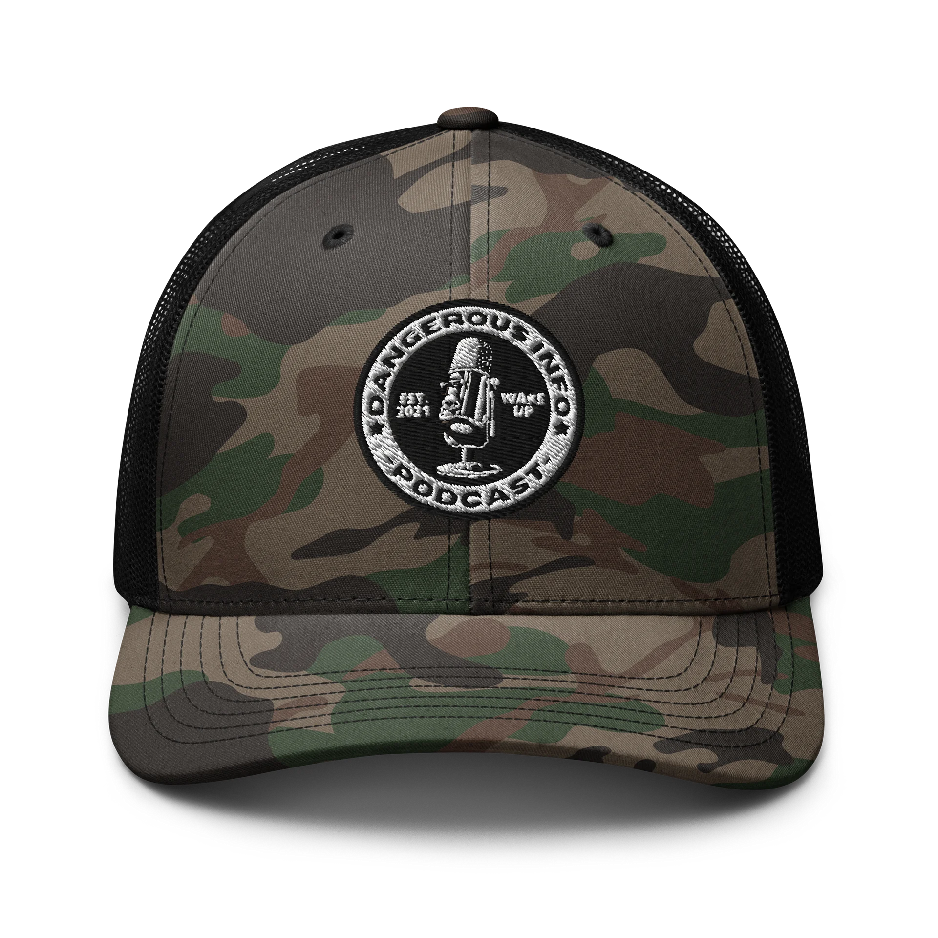 Dangerous INFO Camo Trucker Hat product image (1)