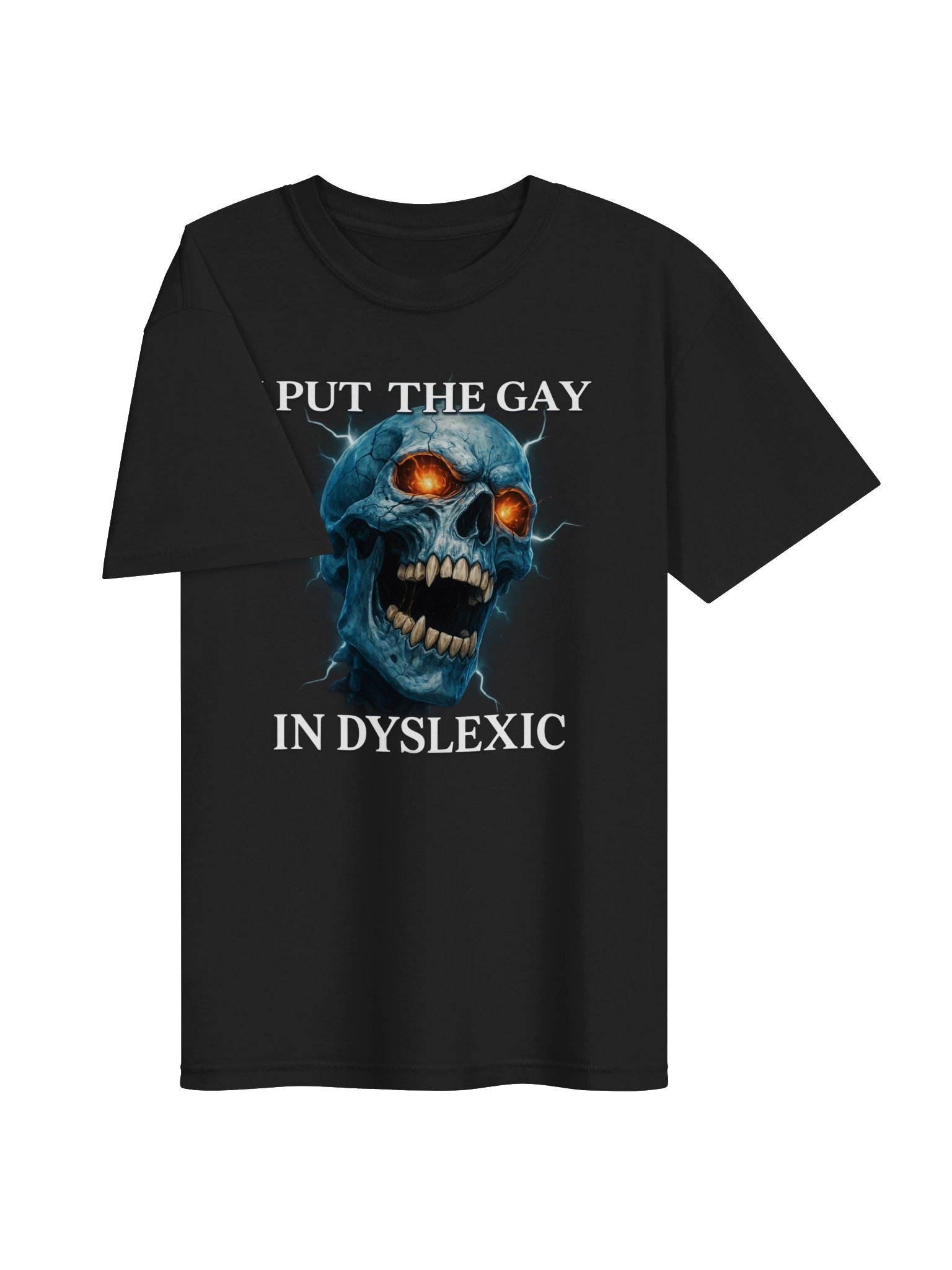 I Put The Gay In Dyslexic Skeleton Tee product image (26)