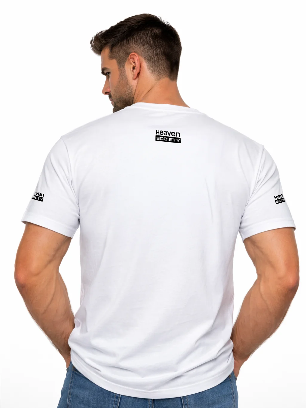 Faith Over Fear Embroidered Unisex White Tee product image (3)