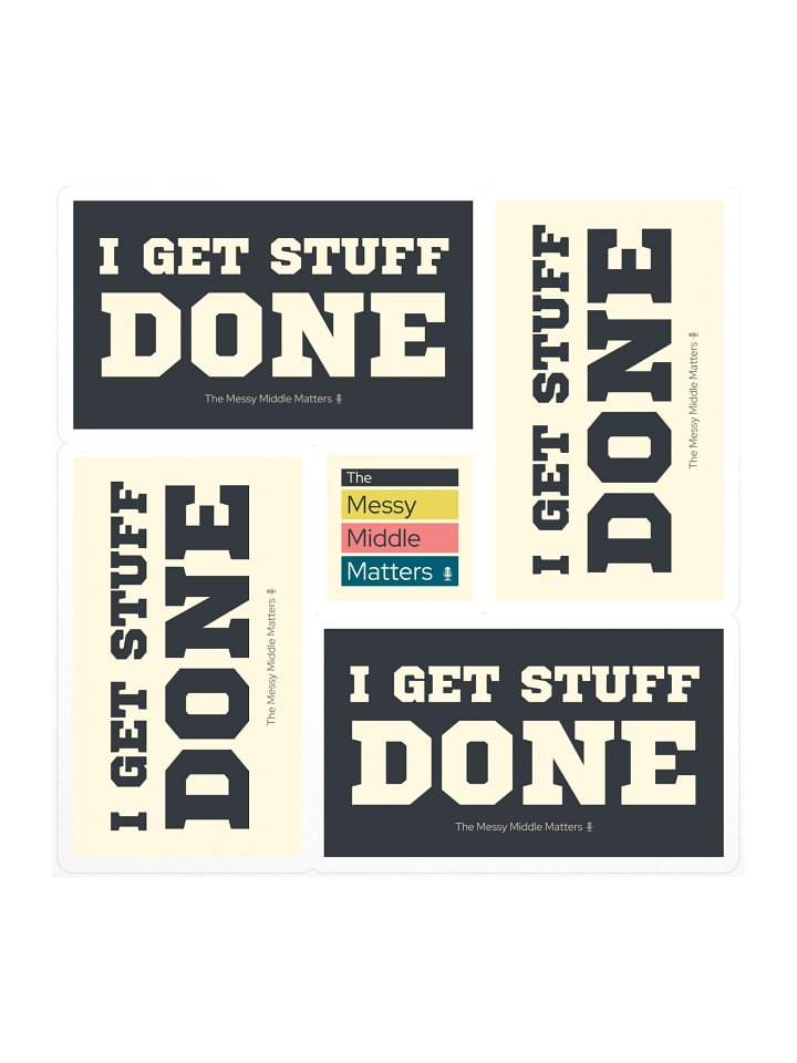 I Get Stuff Done — Sticker Sheet product image (1)