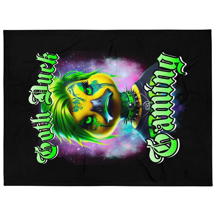 Goth Duck Cosmic Throw Blanket product image (1)