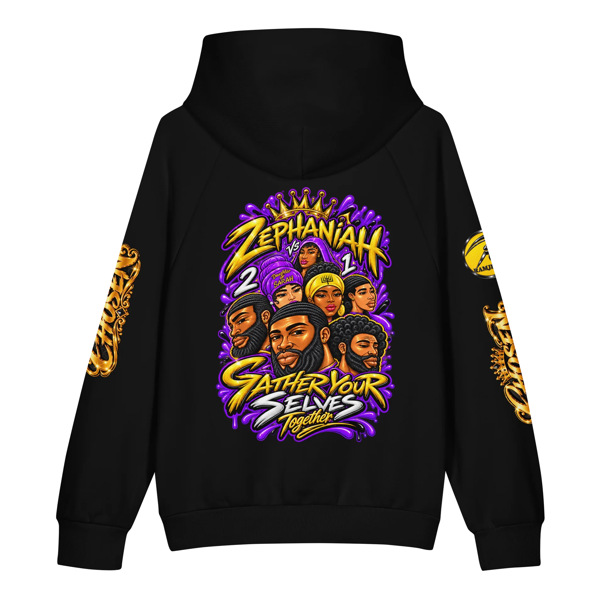 Zephaniah 2 vs 1 Gather Yourselves Hoodie Purple product image (2)