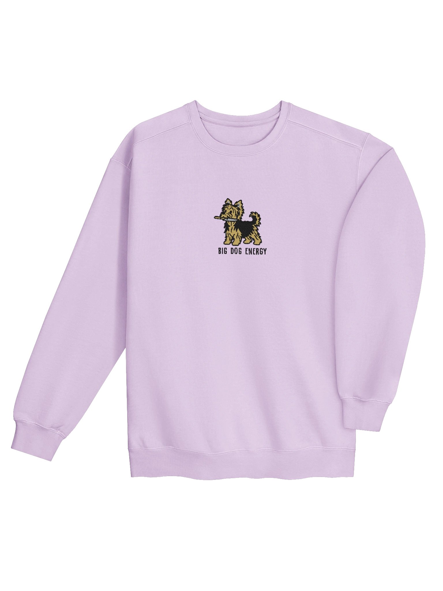 Big Dog Energy Funny Chibi-Style Embroidered Premium Sweatshirt for Yorkshire Terrier Owners product image (36)