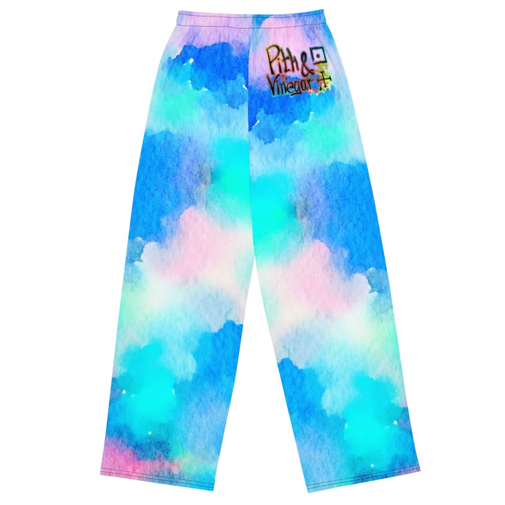 Watercolour style unisex pants product image (2)