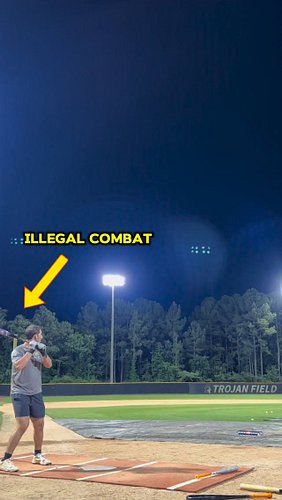 What’s it like to swing an illegal combat?
#baseball #homerun #viral #fyp