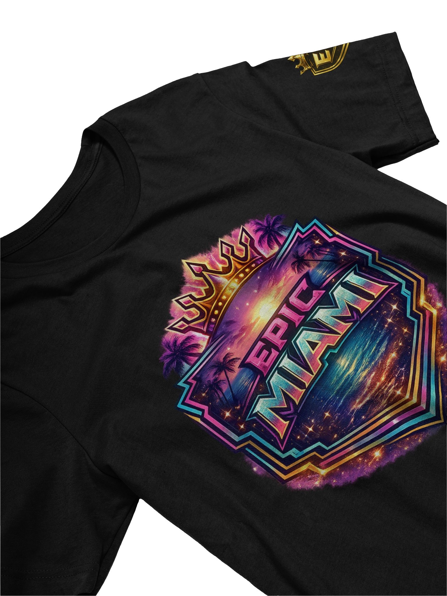 TITLE Epic Miami Crown Series Tee – Aqua & Black | EPICGatorsTV Location Collection product image (5)