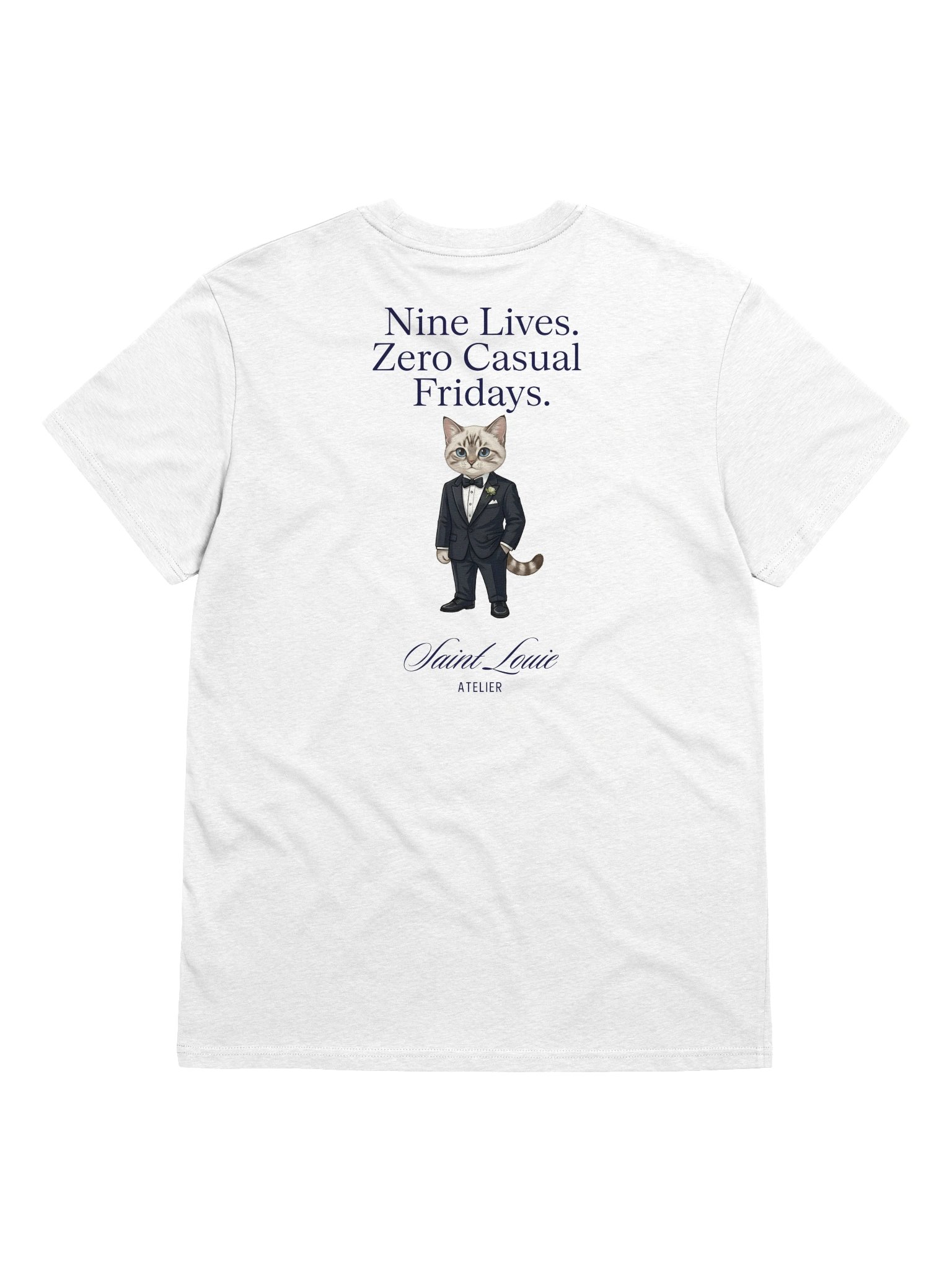 Nine lives, Saint Louie Organic soft Tee, White product image (10)