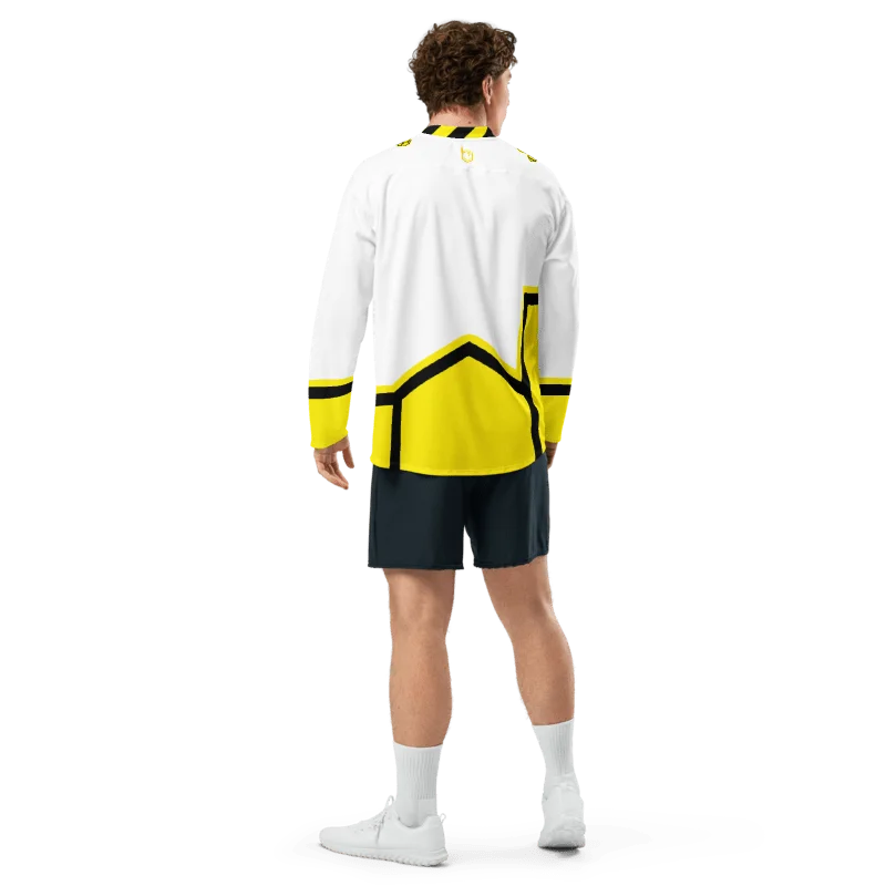 B-Team Sting Jersey - White And Yellow - Blank product image (9)