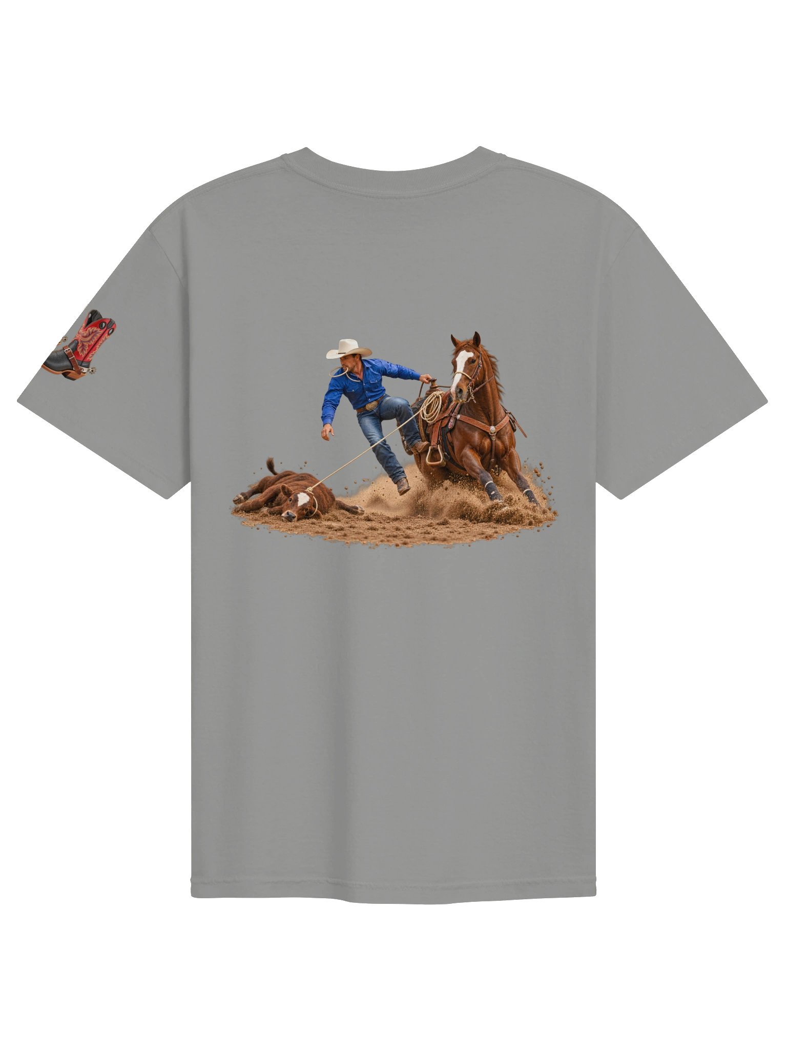Calf Roping Catch & Dismount T-Shirt | BROKEN RODEO™ product image (148)