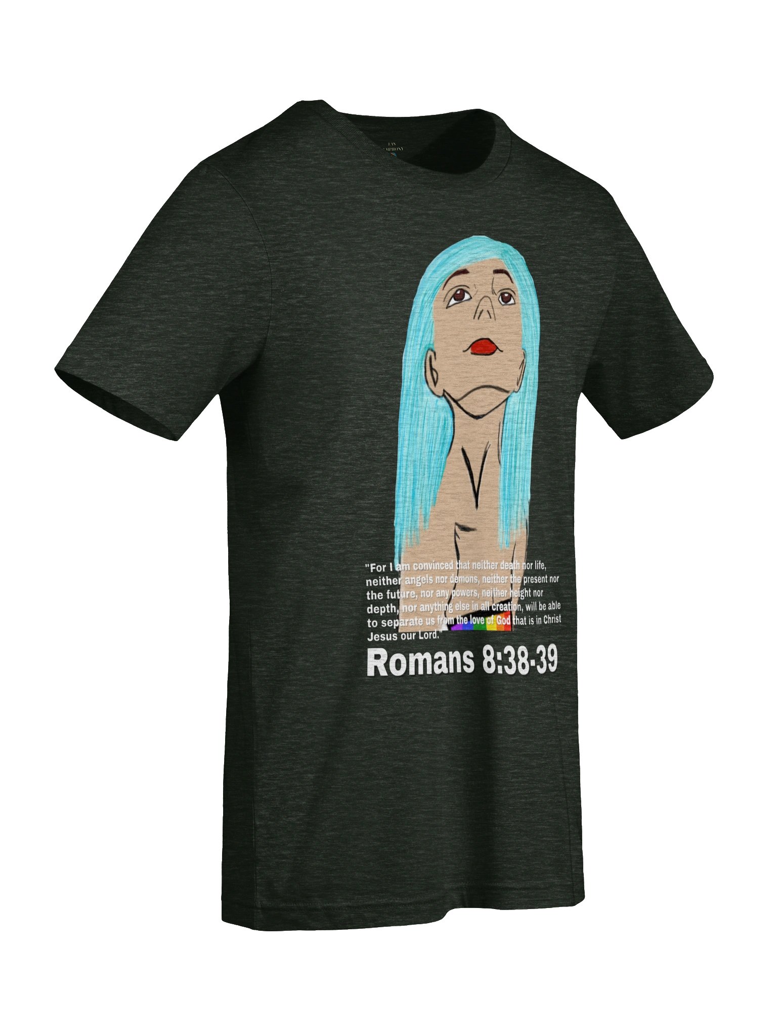Romans 8:38-39 Lesbian Christian Faith Tee product image (70)