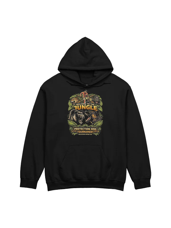 Welcome to the Jungle Protection Trial - Front Print Hoodie product image (1)