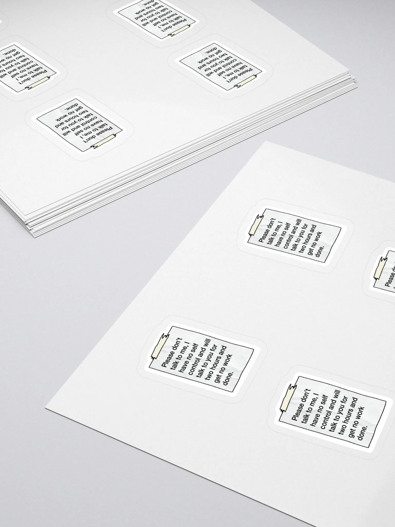 I NEED To Work Sticker (MEDIUM Sheet) product image (4)