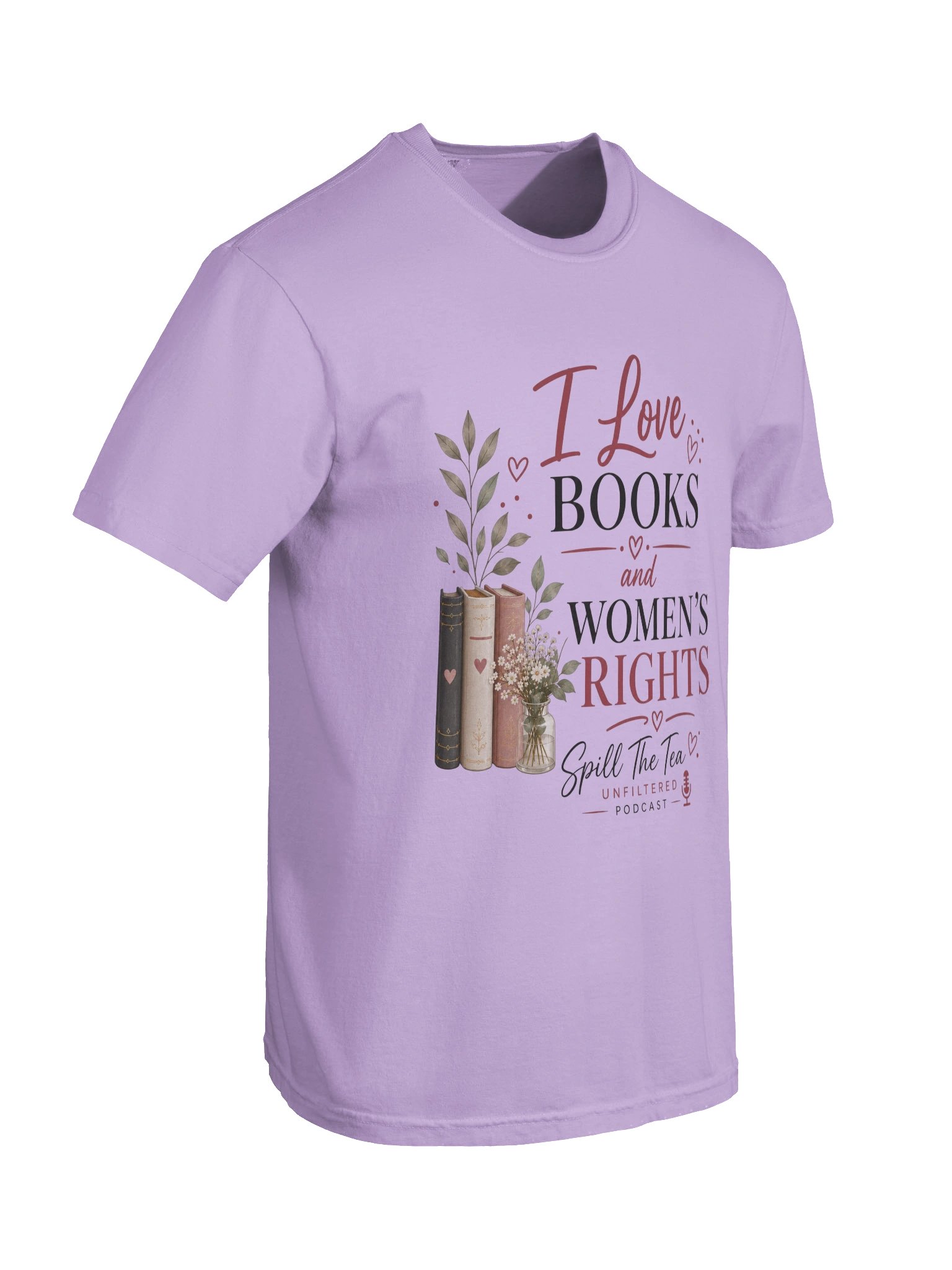 I Love Books and Women’s Rights Tee product image (30)