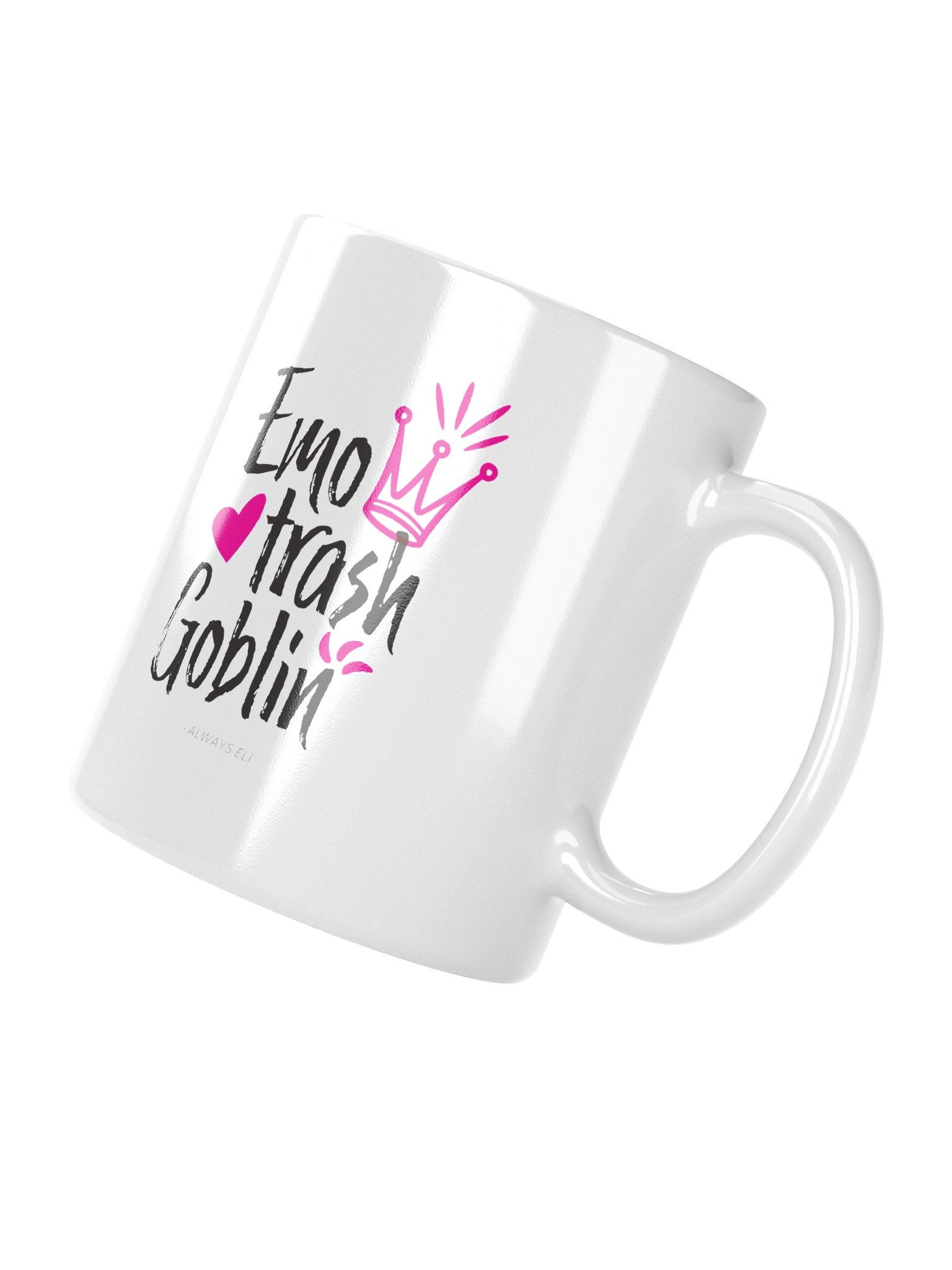 Emo Trash Goblin White Glossy Mug product image (3)