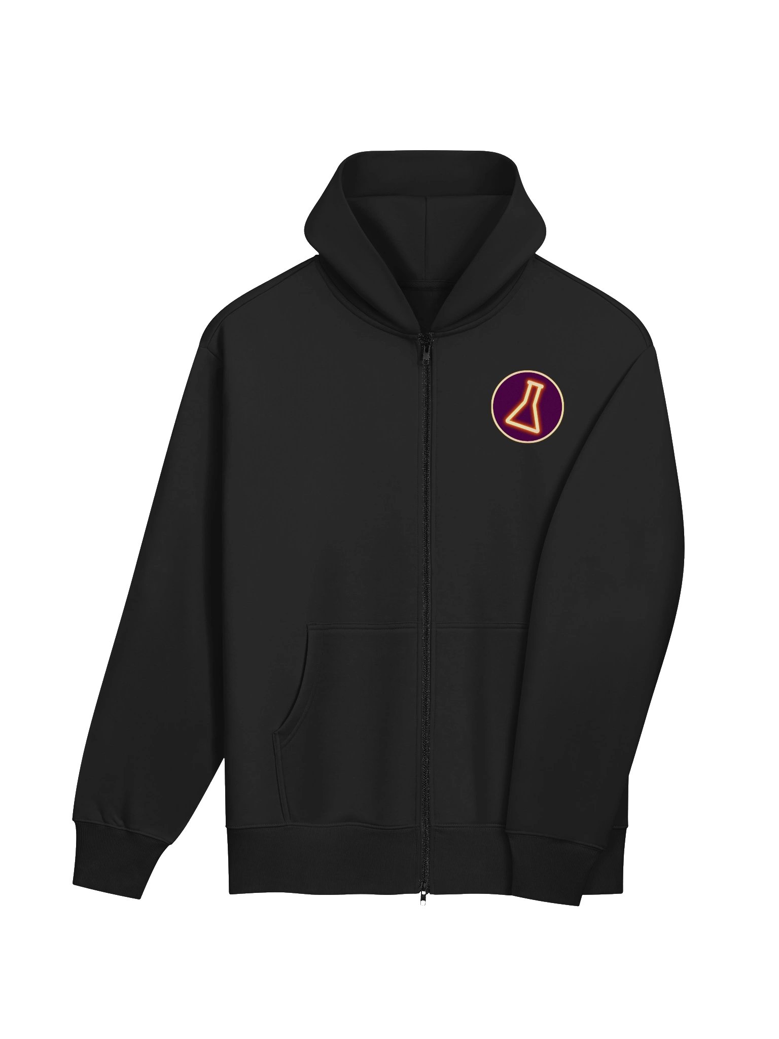 Neon Erlenmeyer Streetwear Zip Hoodie product image (4)