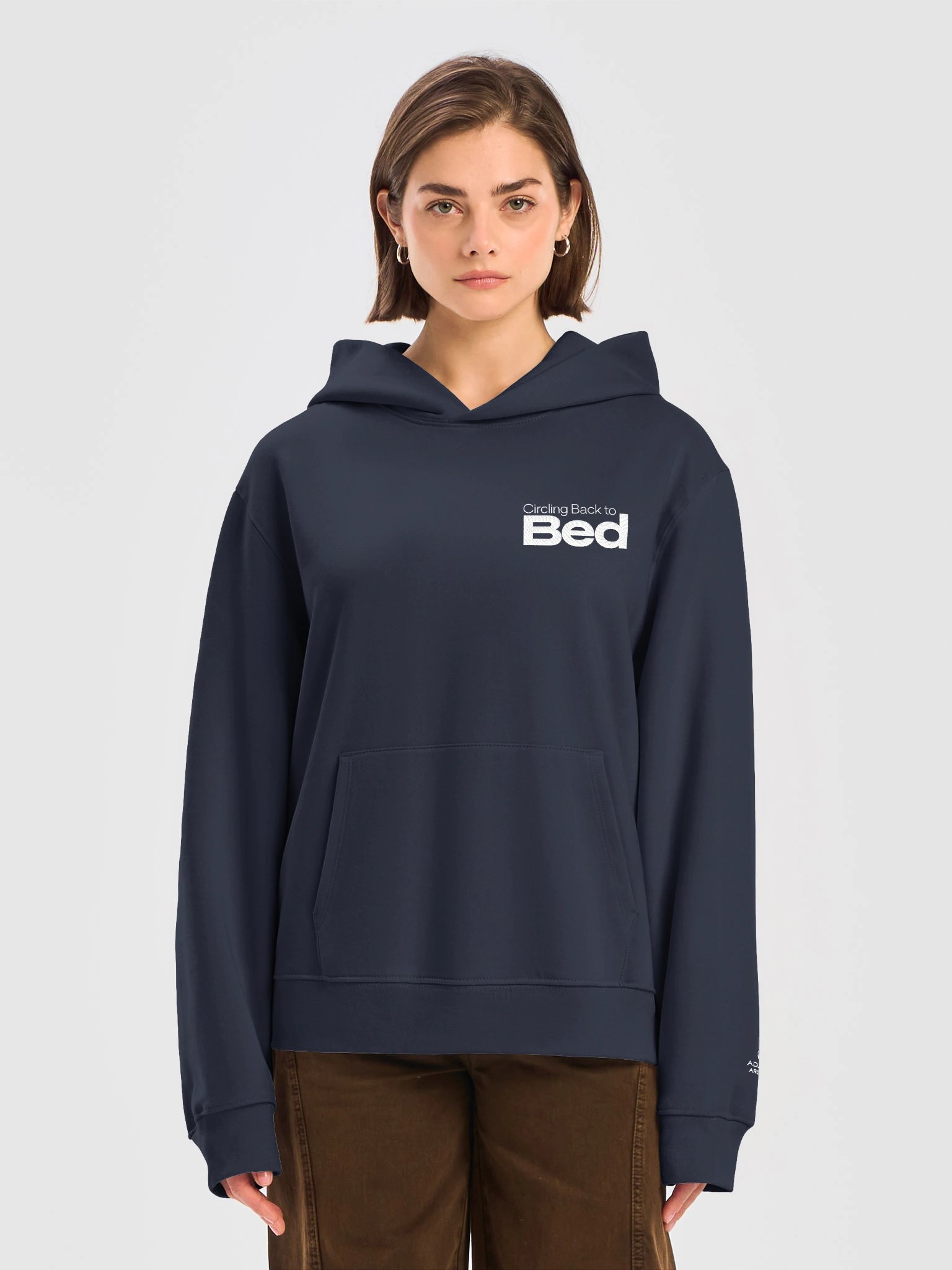 "Circling Back to Bed" — Bella+Canvas Unisex Oversized Midweight Hoodie product image (1)