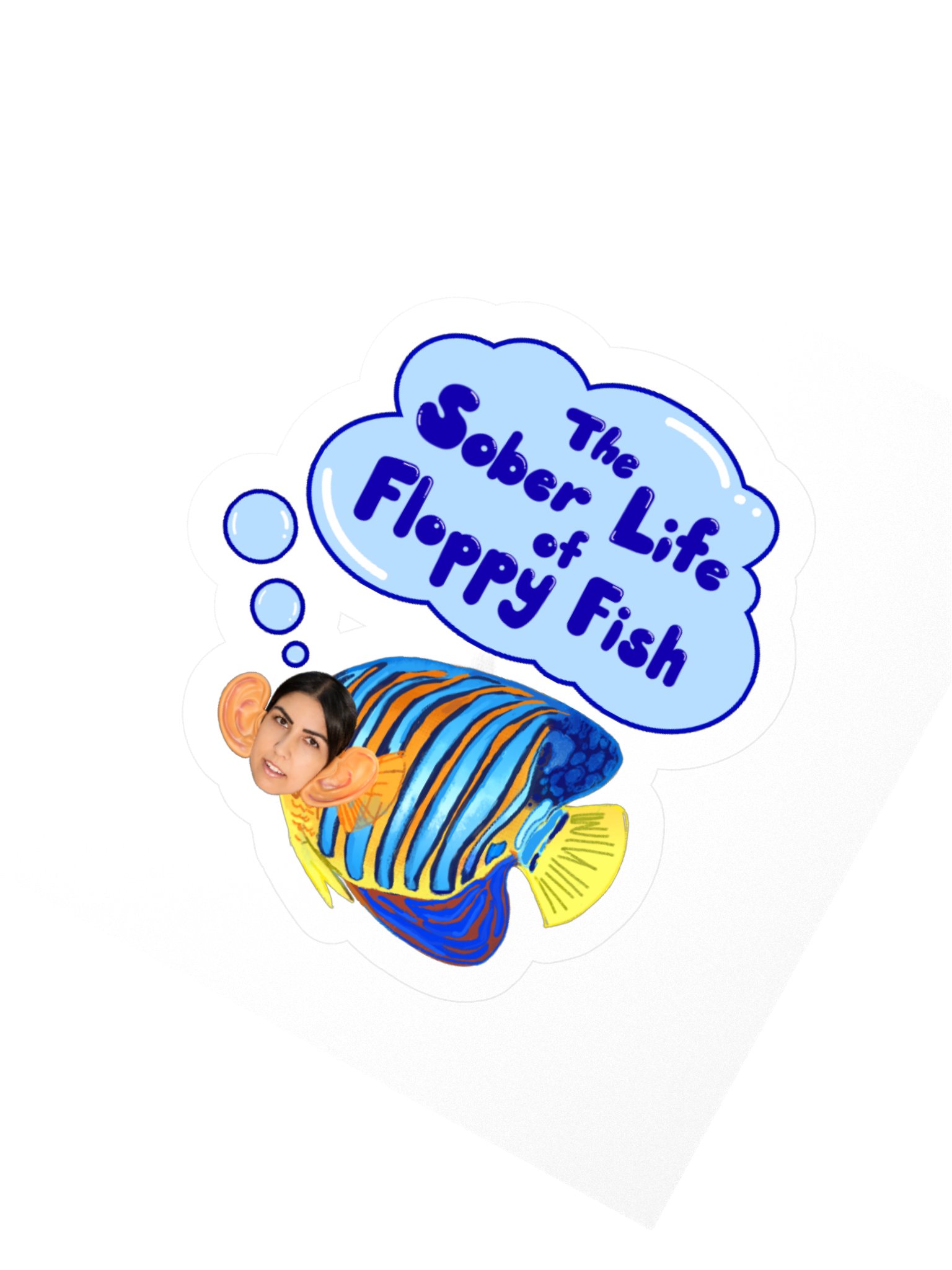 Sober Floppy Fish Sticker product image (5)