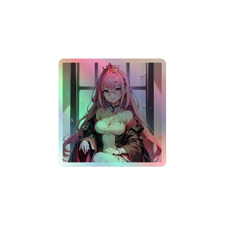 Pink K Princess HOLOGRAPHIC" STICKERS product image (1)