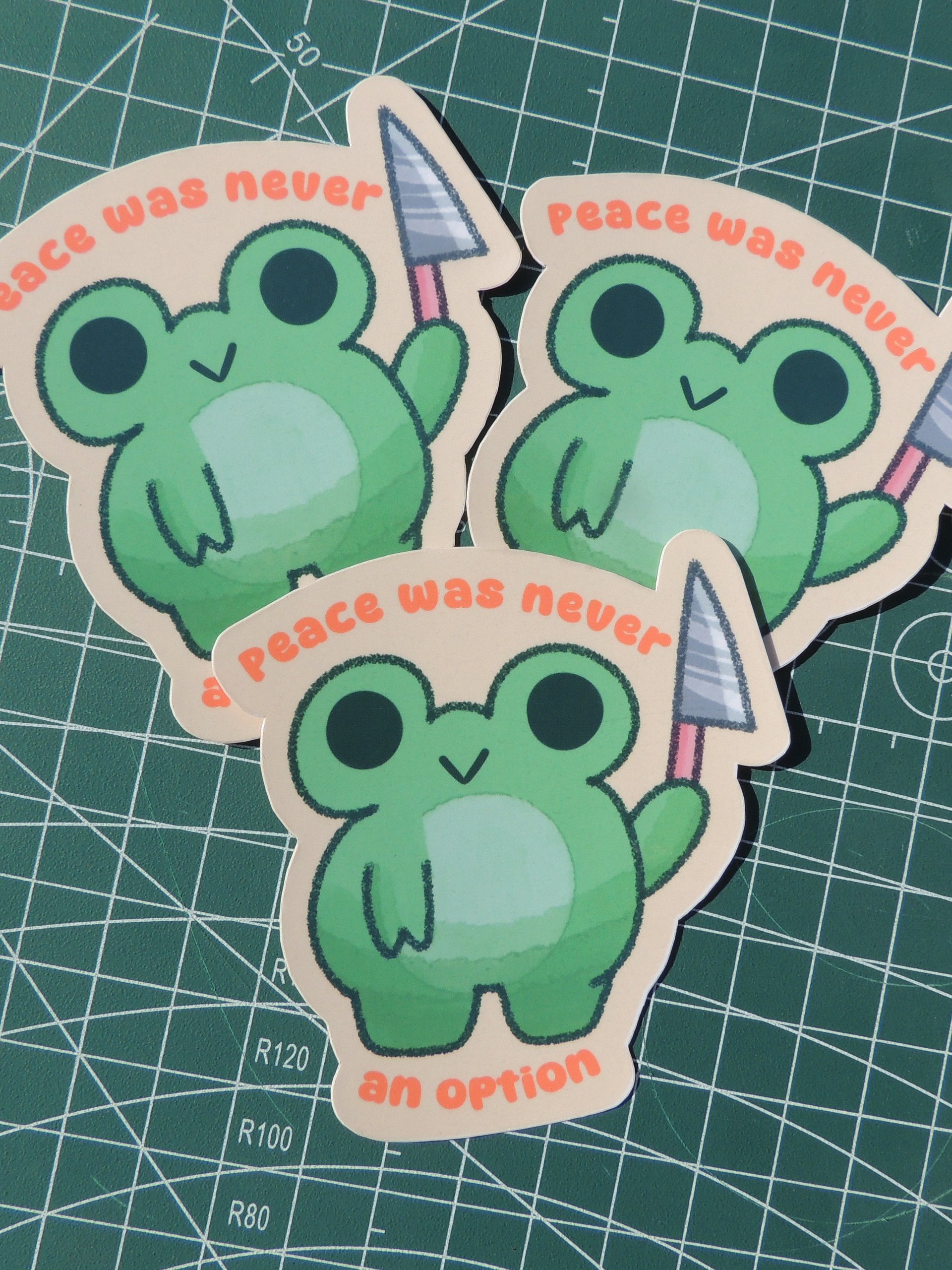 Peace Was Never An Option Sticker product image (1)