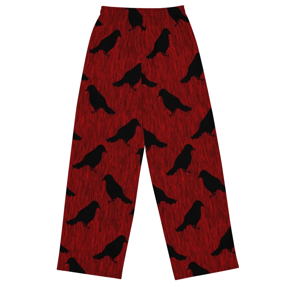 Ravens Pattern Wideleg Pants product image (1)