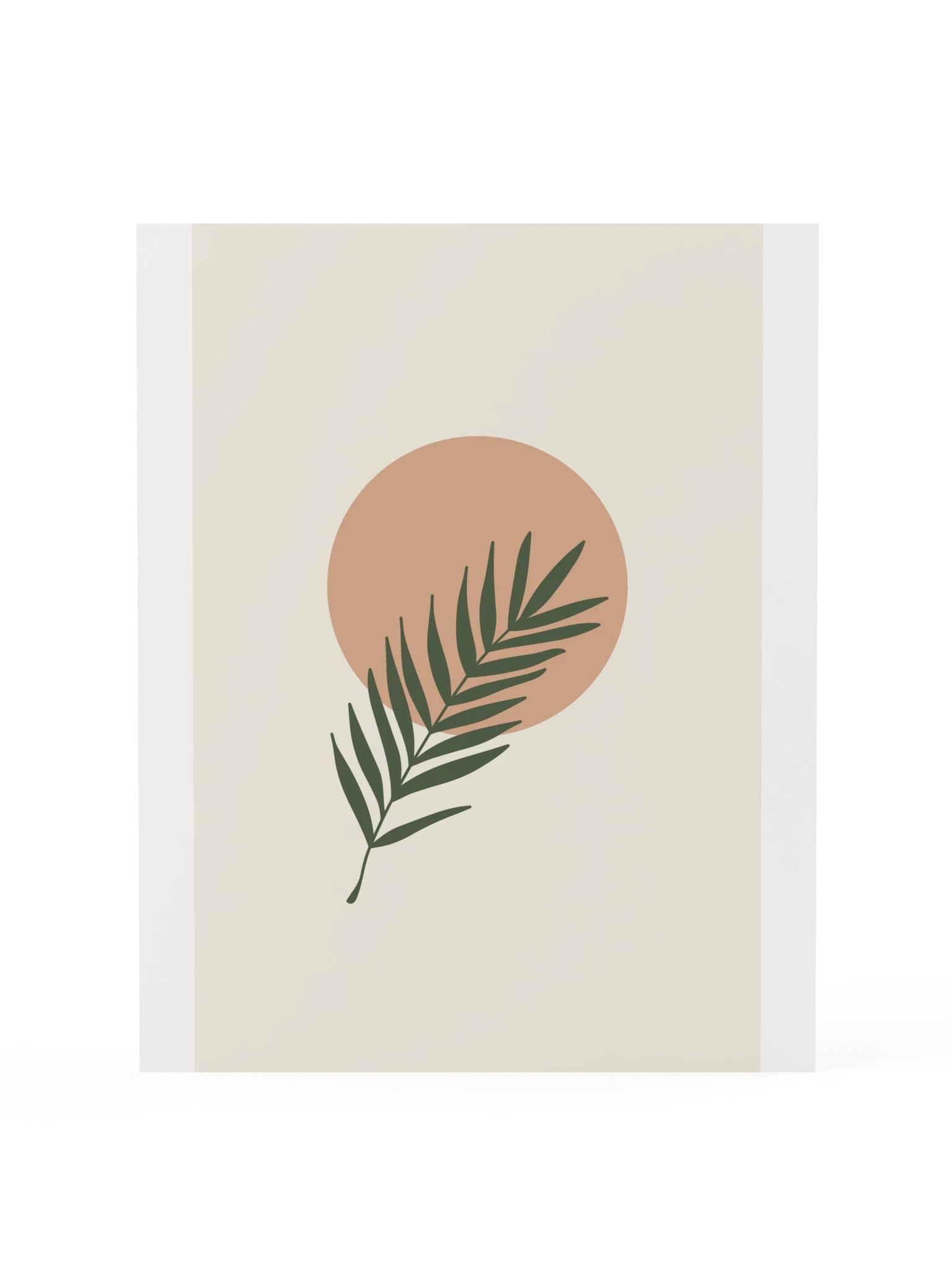 Boho Palm Leaf Sun Print | Botanical Bathroom Wall Art product image (3)