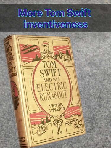 Time for more reading: back with Tom Swift and His Electric Runabout at 1pm NZDT so come listen in https://twitch.tv/jevvvnz ...