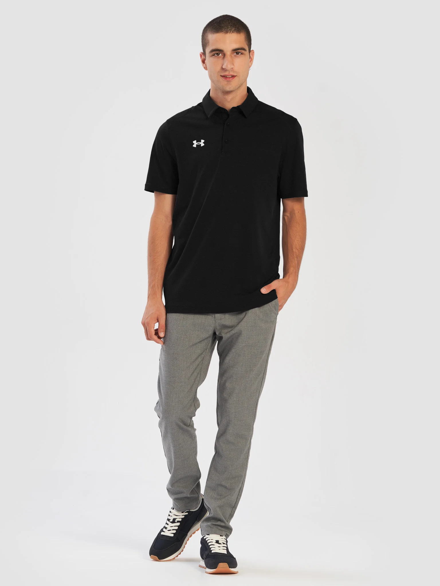 Crime Stoppers Under Armour Black Polo Shirt product image (14)
