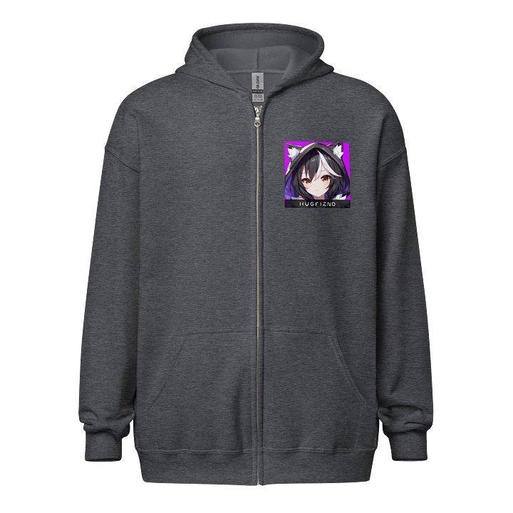 Hugkai: Ube Rail Front/Back Design Zip Hoodie product image (1)