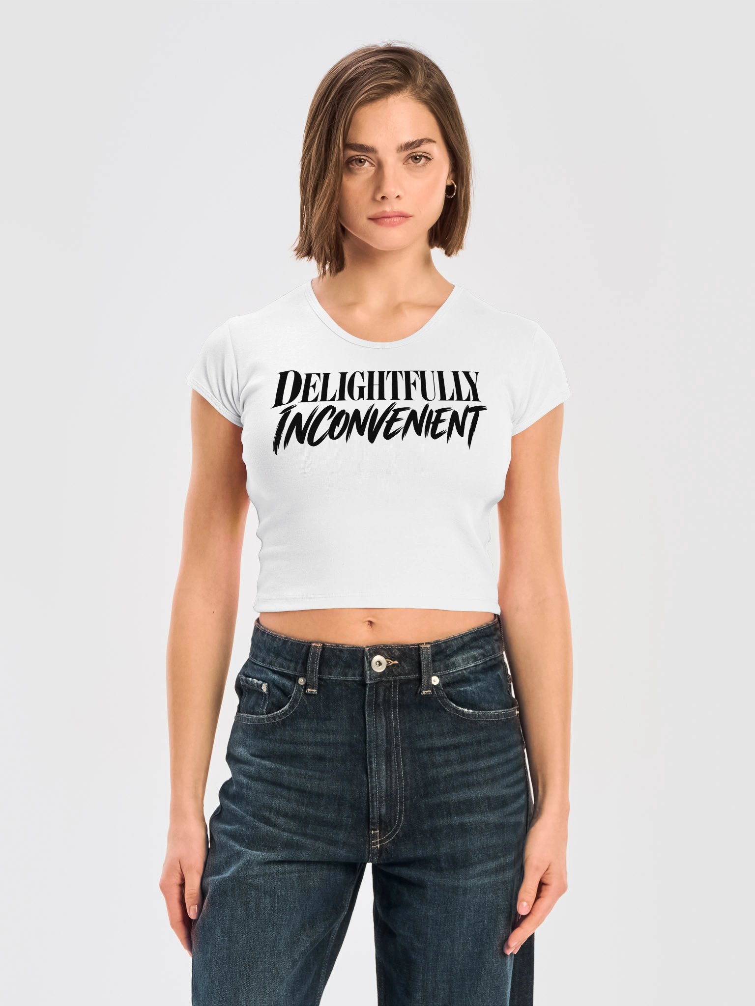 Delightfully Inconvenient cropped tee product image (3)