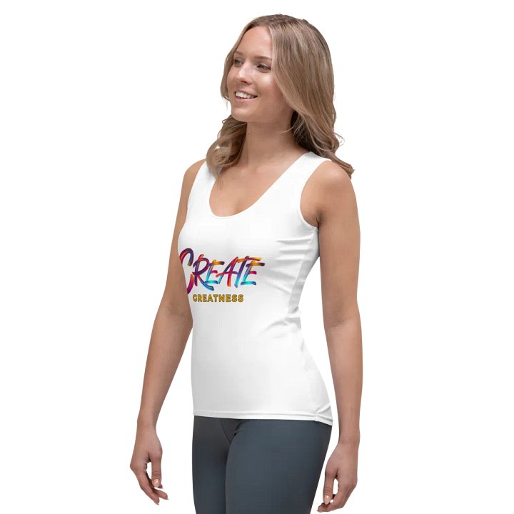 Create Greatness Huge Print Tank product image (2)