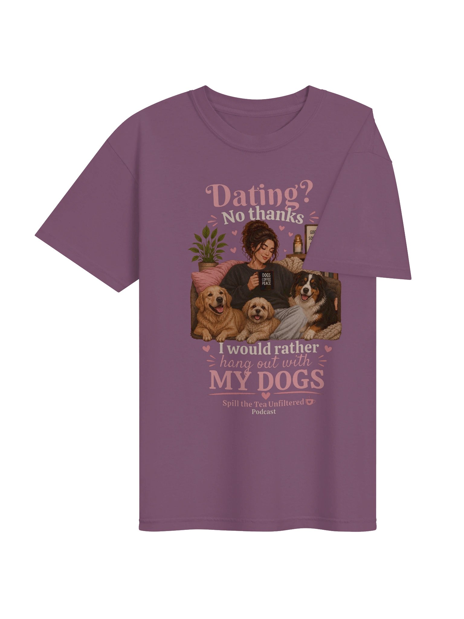 Dating? No Thanks — Cozy Dog-Lover Tee product image (4)