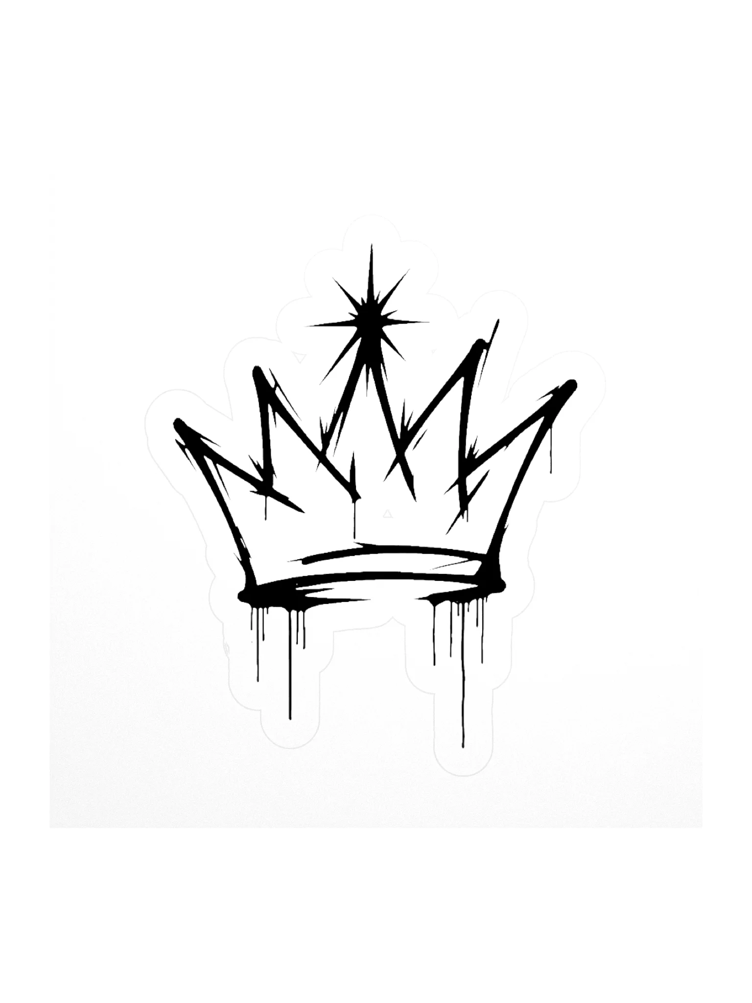 ONE KING Urban Crown Logo Vinyl Sticker product image (2)