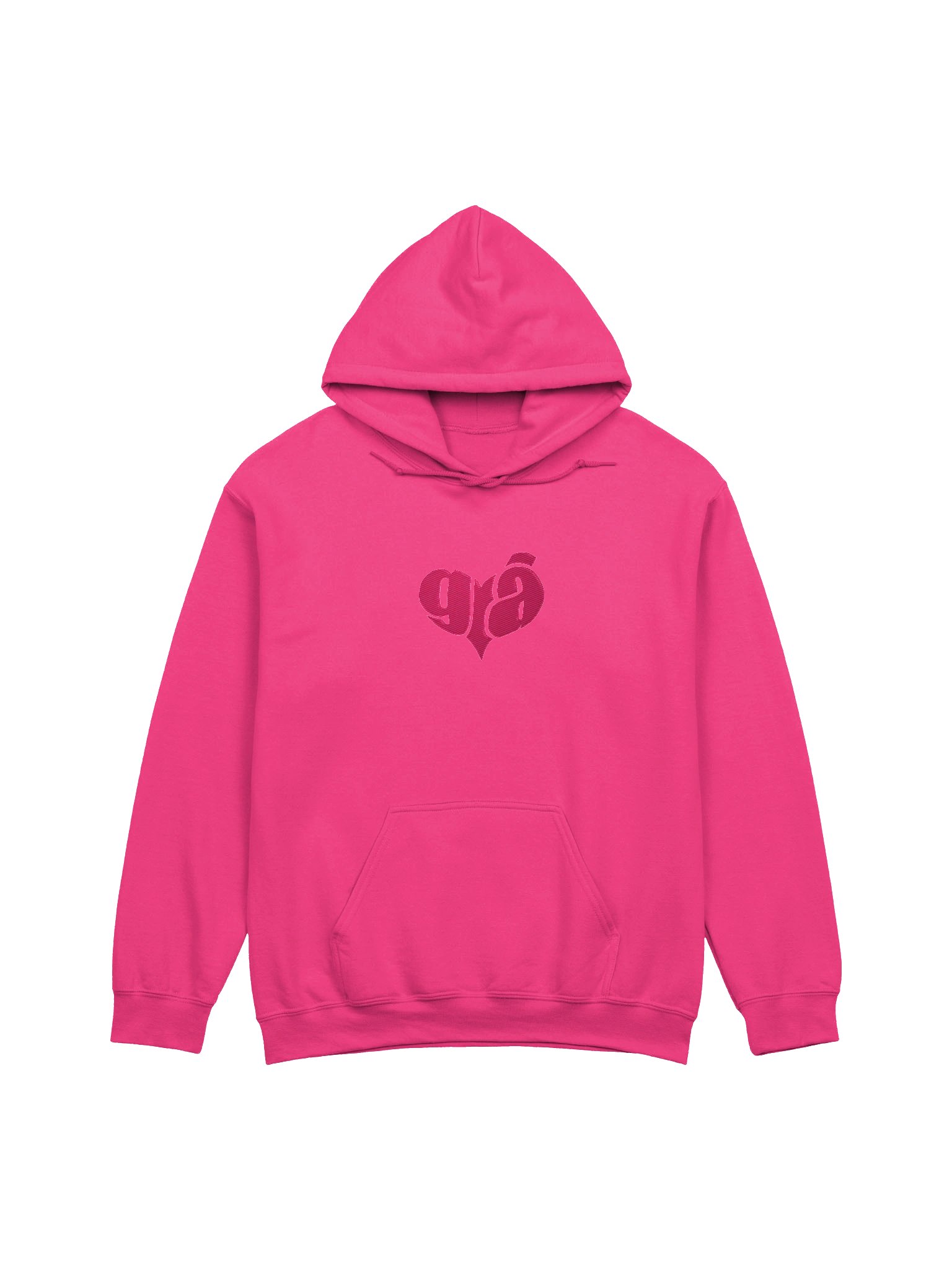 Grá Meaning Love 🩷 Embroidered Classic Hoodie in Irish / Gaeilge / Gaelic product image (1)