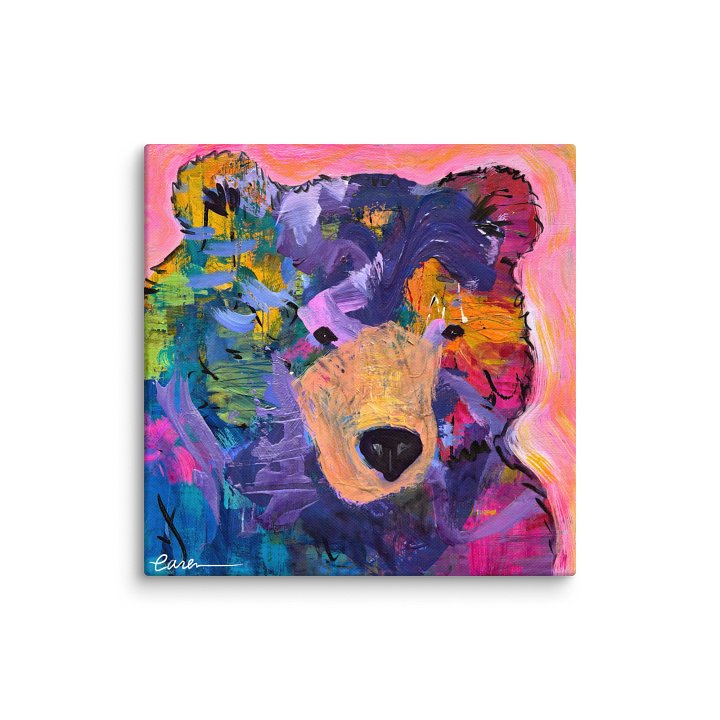 Charming Bear Canvas Print by Caren Goodrich product image (3)