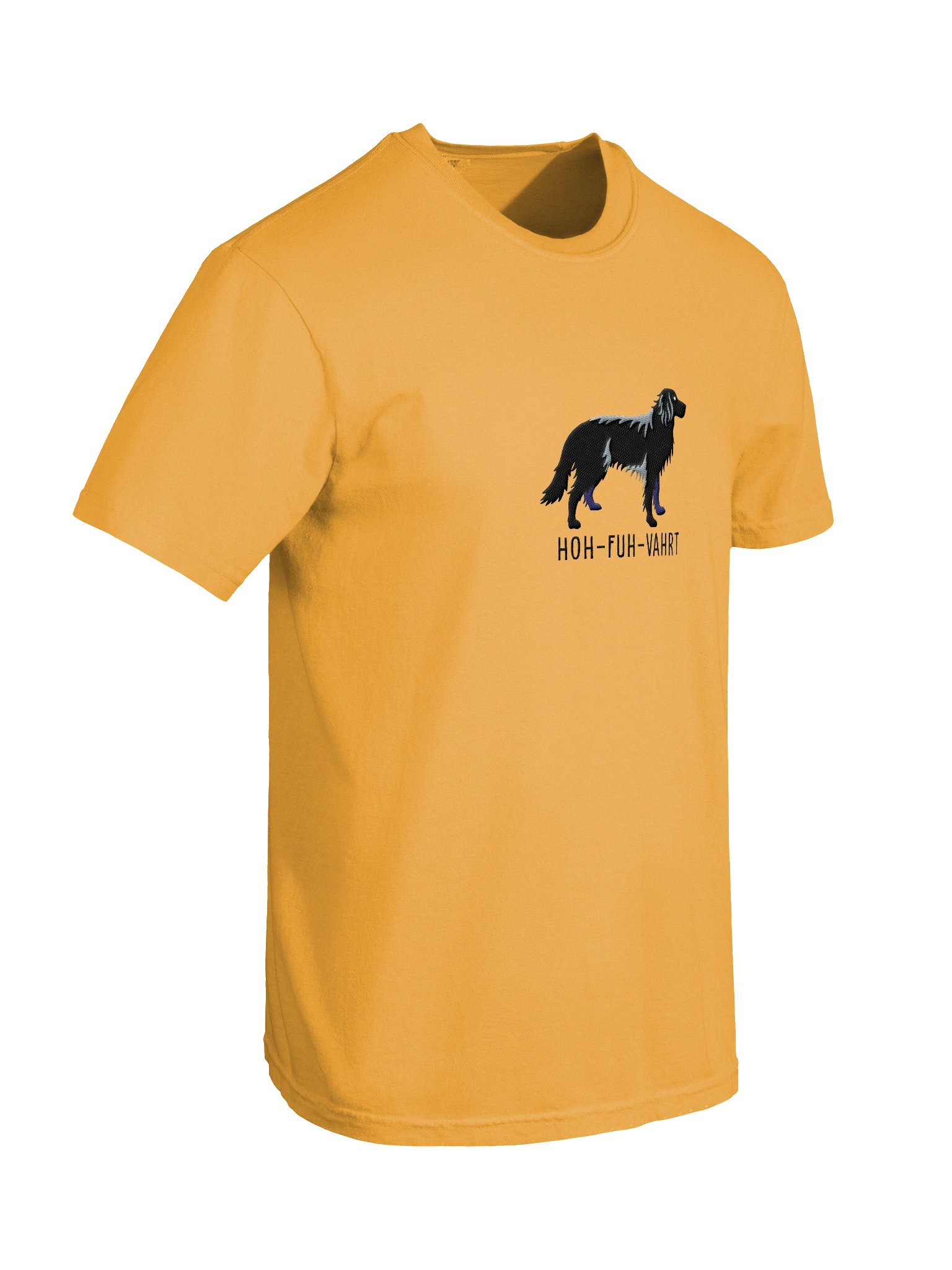 Hoh-Fuh-Vahrt T-Shirt(Embroidered) of a Hovawart(Black) product image (11)