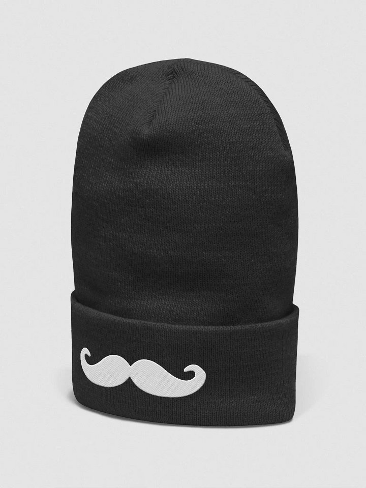 Mustache Cuffed Beanie product image (2)