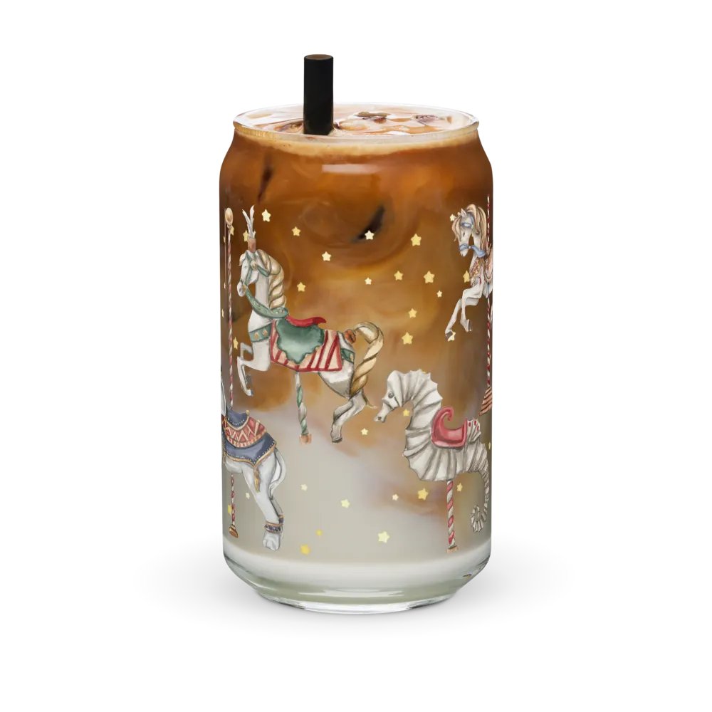 Midnight Circus Carousel Glass Can | 16oz – Unique & Stylish Drinkware product image (6)