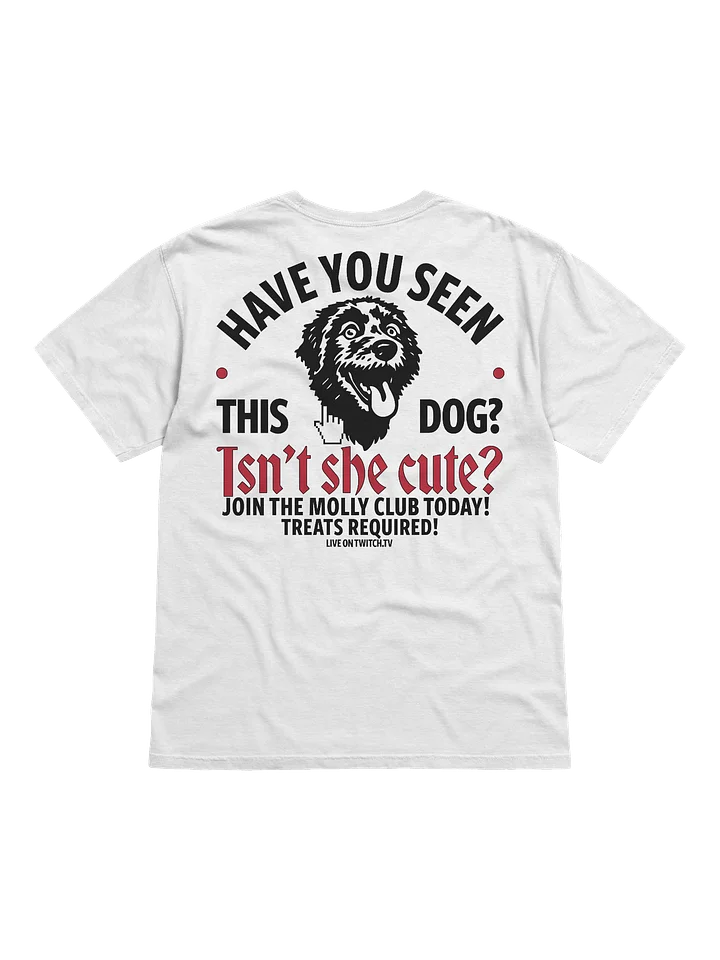 HAVE YOU SEEN THIS DOG? - T-SHIRT (WHITE & RED) product image (2)