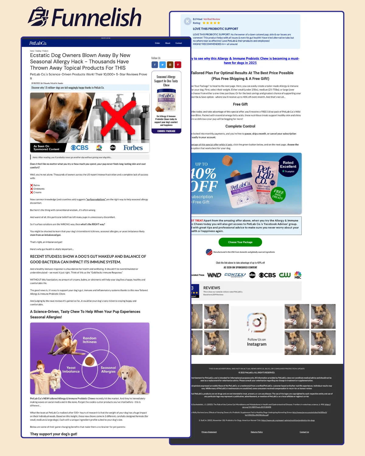 PetLab Co Advertorial Page | Funnelish Template product image (1)
