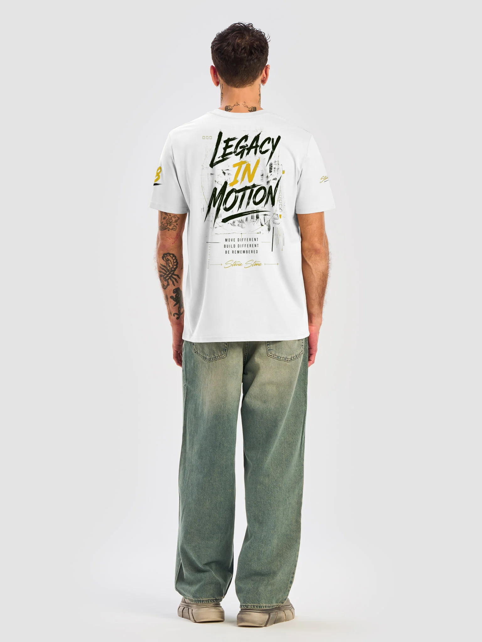 Stevie Stone “Legacy In Motion” Premium Tee — White Edition Inbox product image (8)