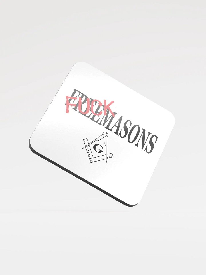 Fuck Masons - Glossed Cork Coaster product image (2)
