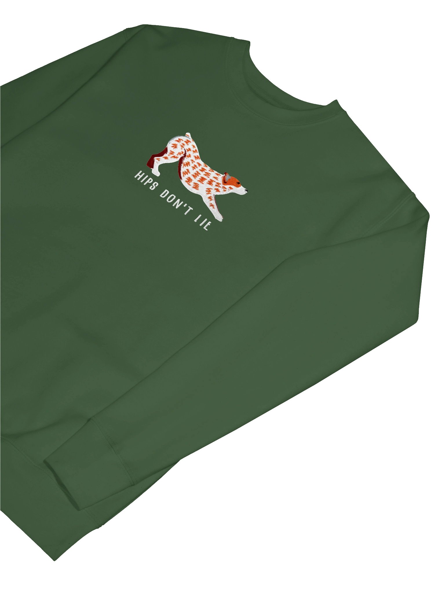 Hips Don't Lie Sweatshirt (Embroidered) of an Australian Cattle Dog(Red Heeler) product image (35)
