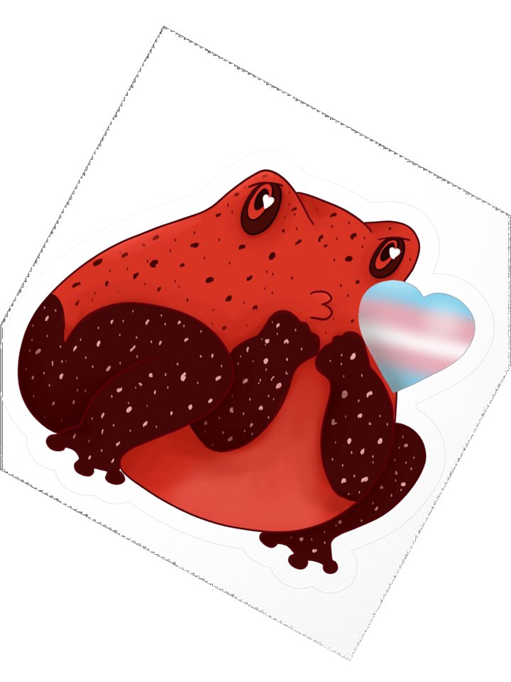 Trans Pride Frog Kiss product image (4)