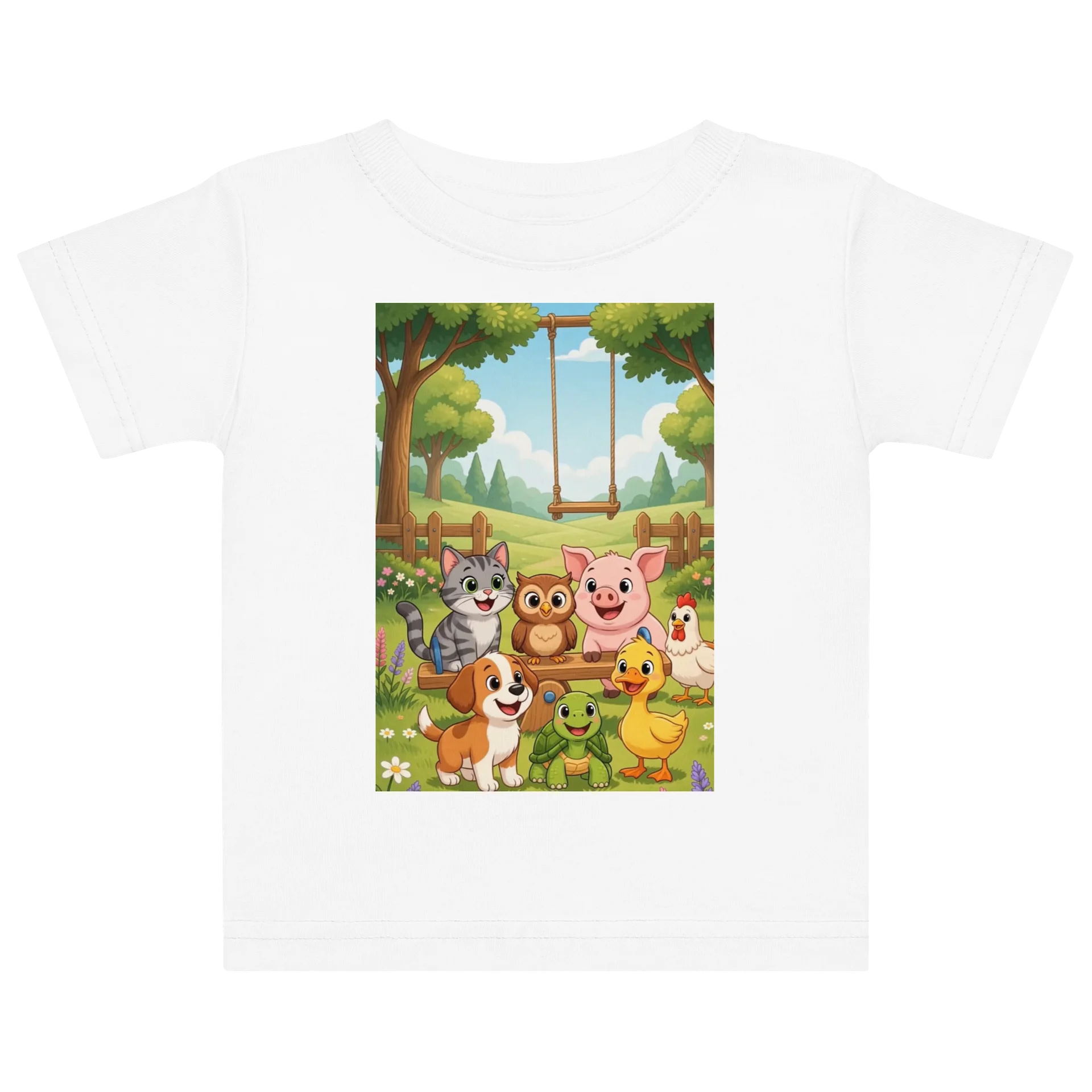 Sing A Rhyme Time Animal Park Baby Tee product image (1)