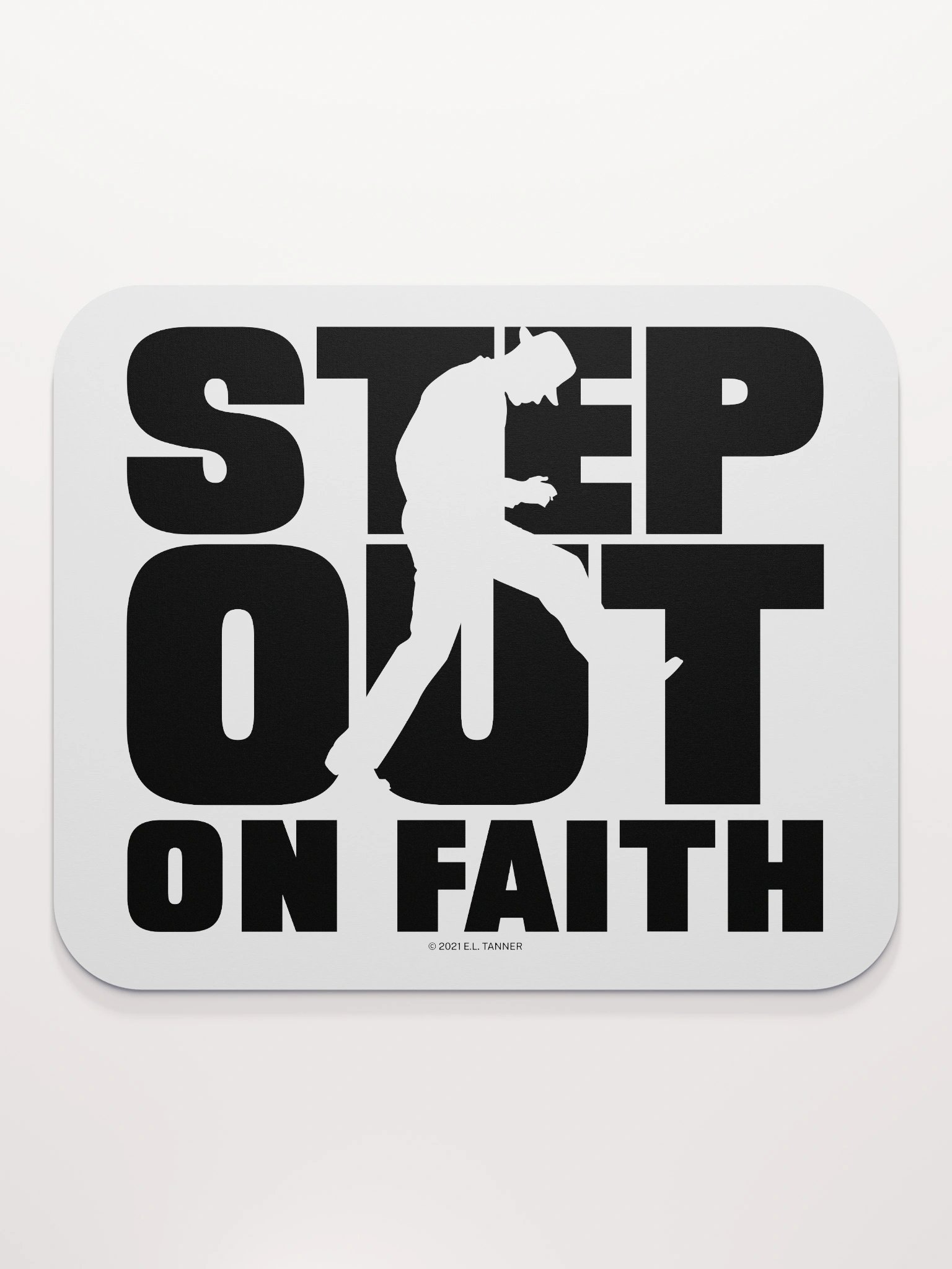 Step out on Faith, Blk Mouse Pad product image (2)
