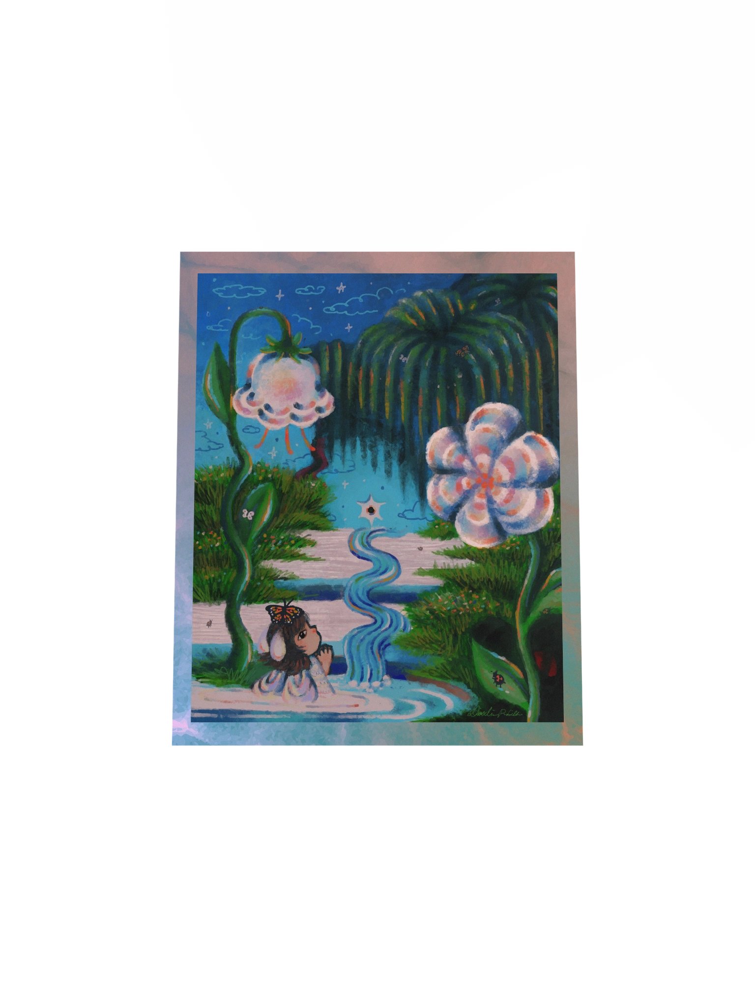 "Bell Flower Bunny" Print product image (4)